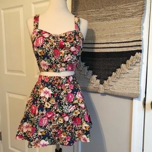 Floral Two Piece Set by Reverse - Size S